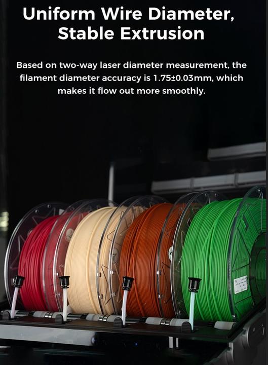 Actual product image Creality Filament PLA Hyper RFID Blau 1.75 mm 1 kg (PLA, 1.75 mm, 1000 g, Blue)