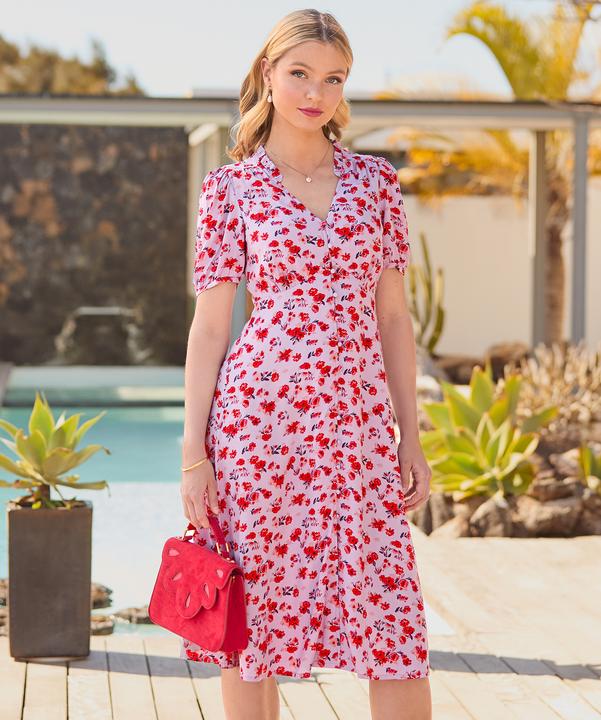Produktbild Joe Browns Floral V-Neck Short Sleeve Midi Dress (12)