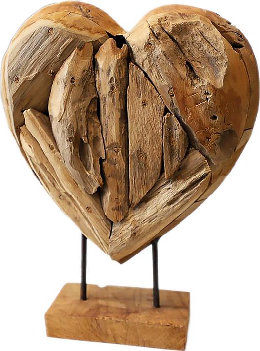 Natura Punto Herz-Skulptur (24 x 30 x 8 cm)