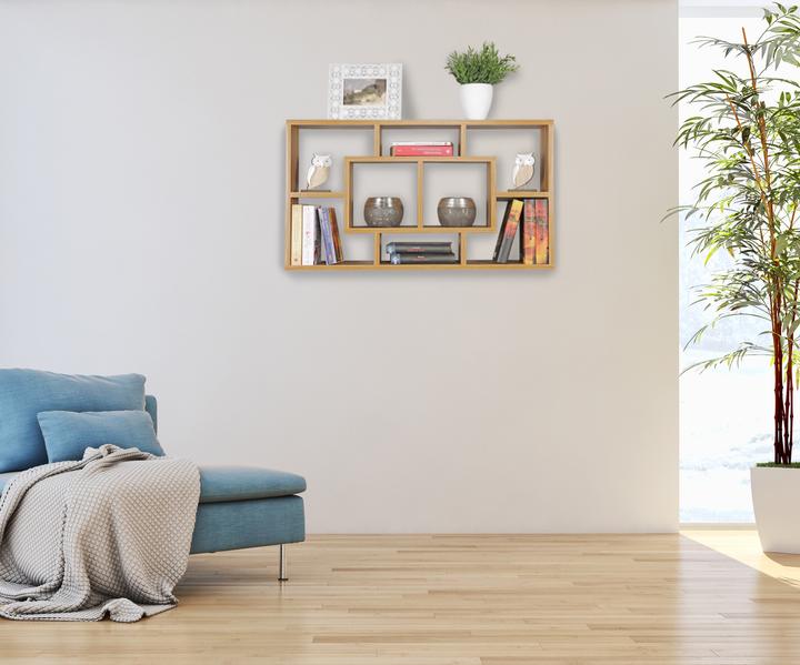 Immagine prodotto FineBuy Scaffale in legno impiallacciato di faggio (16 x 85 x 48 cm)