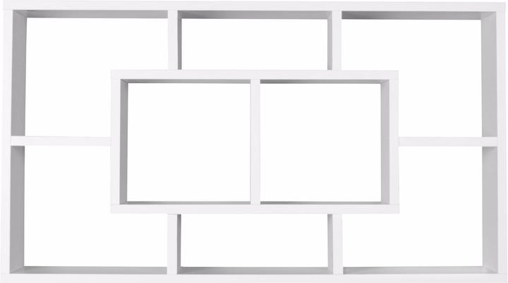 Immagine prodotto FineBuy Scaffale in legno impiallacciato bianco (16 x 85 x 48 cm)