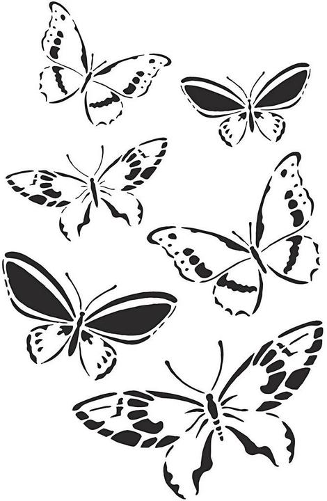 Produktbild Creativ Company Schablone A4 Schmetterling, 1 Stück