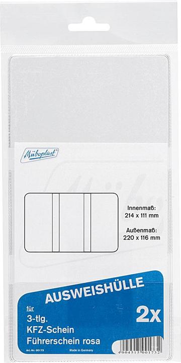 Productafbeelding Müboplast identiteitskaart cover set (2 x)