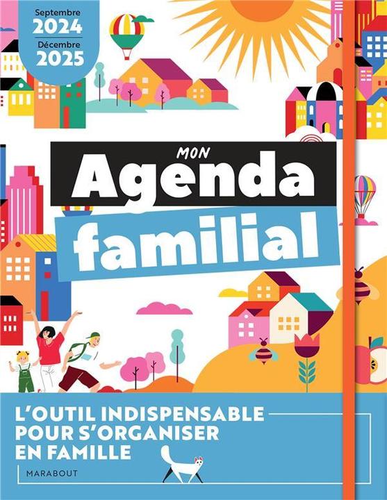 Produktbild Mon agenda familial : septembre 2024, décembre 2025 (Harter Einband, Französisch)