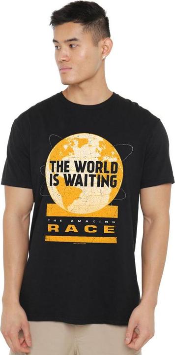 Actual product image The Amazing Race Mens Waiting World T-Shirt (4XL)