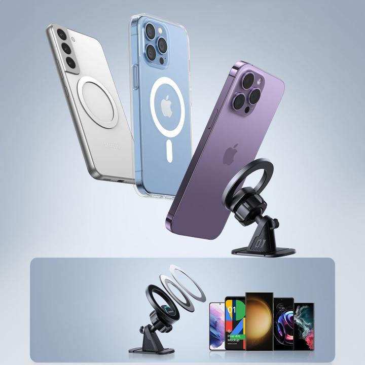 Actual product image Joyroom magnetic car holder for cockpit/dashboard black (JR-ZS376)