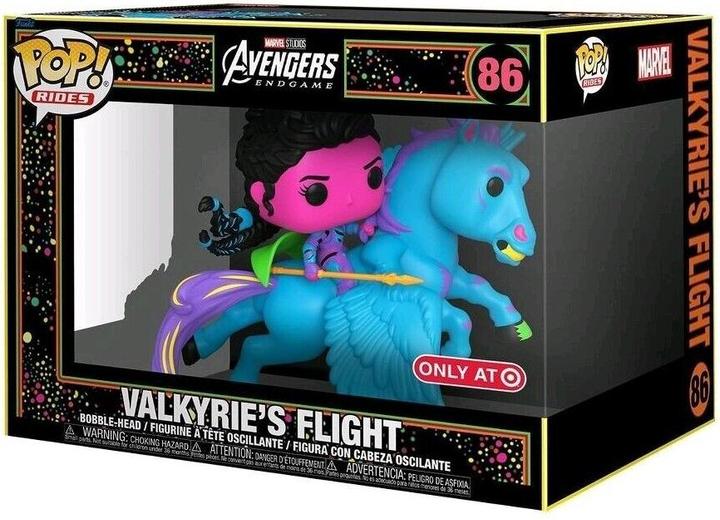 Immagine prodotto Funko Avengers: Endgame POP! Rides Deluxe Vinyl figurine Valkyrie's Flight (Blacklight) 9 cm