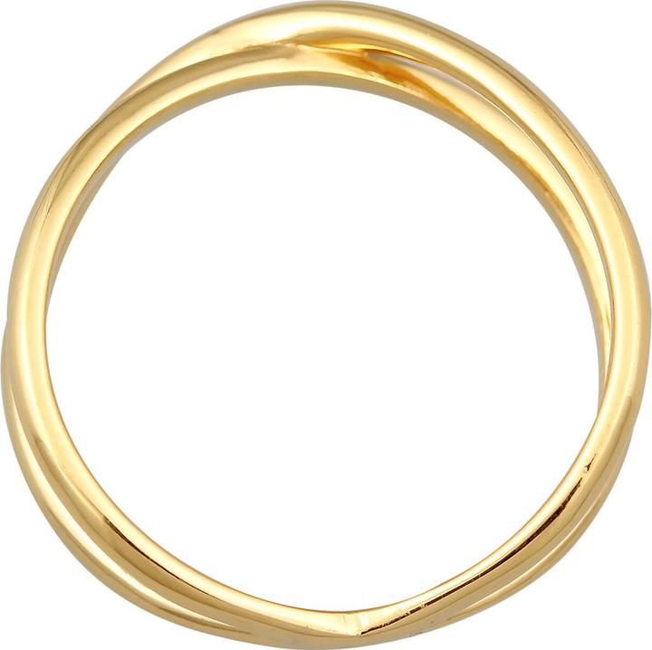 Image du produit Elli PREMIUM Bague X Croix Bague enroulée 375 or jaune (52, 375/9 K)