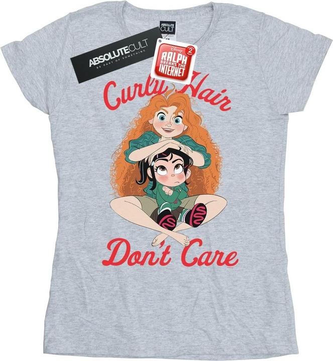 Actual product image Disney Womens/Ladies Wreck It Ralph Merida And Vanellope Cotton T-Shirt (XXL)