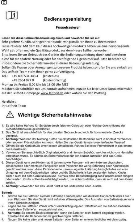 Produktbild Leifheit Fusselrasierer