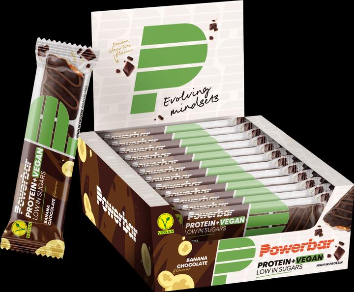 Produktbild Powerbar Protein Plus Low Sugar Vegan (Banana Chocolate, 1 Stk., 504 g)