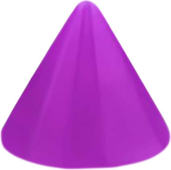 Star Piercing Micro Cone Neon violett (Acryl, ohne Messing)