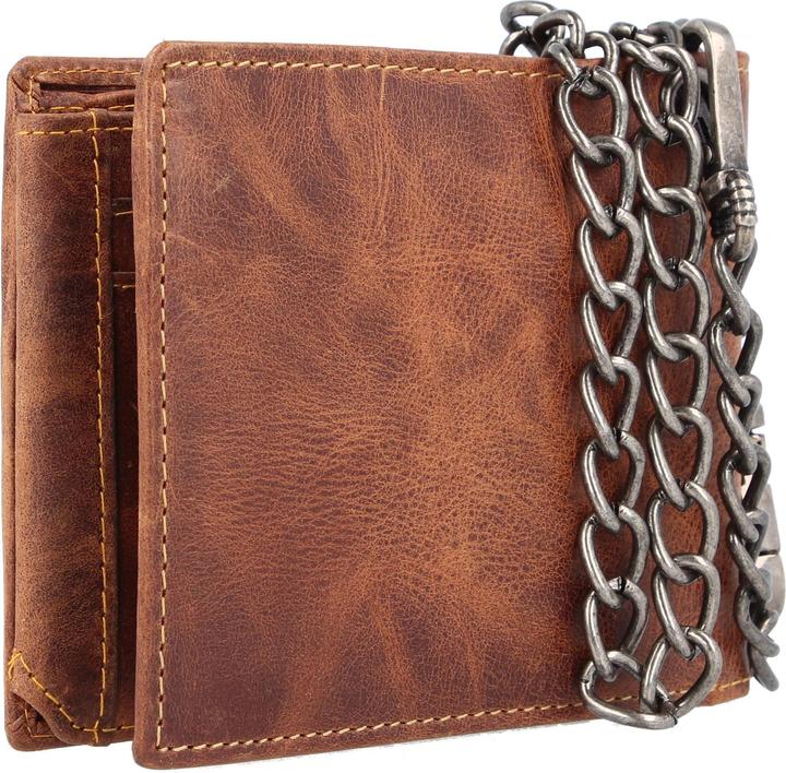 Actual product image Greenburry Rebel Rider biker wallet leather 13 cm