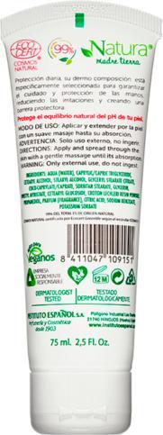 Produktbild Instituto Español NATURA MADRE TIERRA ECOCERT crema manos 75 ml (75 ml)