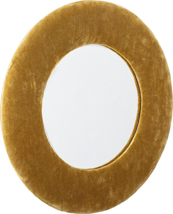 Immagine prodotto Bloomingville Specchio Zoyla, giallo, cotone (Ø 40 x 2,5 cm)