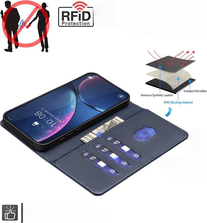 Actual product image Binfen Color Galaxy S25 / S24 - BINFEN Leder Etui Hülle mit RFID Blocker (Samsung Galaxy S25, Samsung Galaxy S24)
