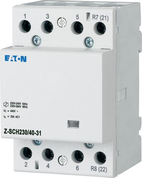 Produktbild Eaton Z-SCH230/40-31 Installationsschütz 230VAC 3S+1Ö 40A 248854