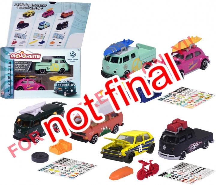 Image du produit Majorette VW The Originals 2 Pieces Set, 3-sort.