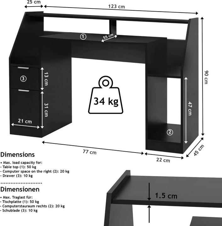 Image du produit Miadomodo Bureau