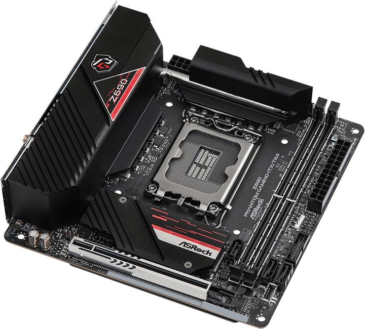 Actual product image AsRock Z690 Phantom Gaming-ITX/TB4 (LGA 1700, Intel Z690 (DDR5), Mini-ITX)