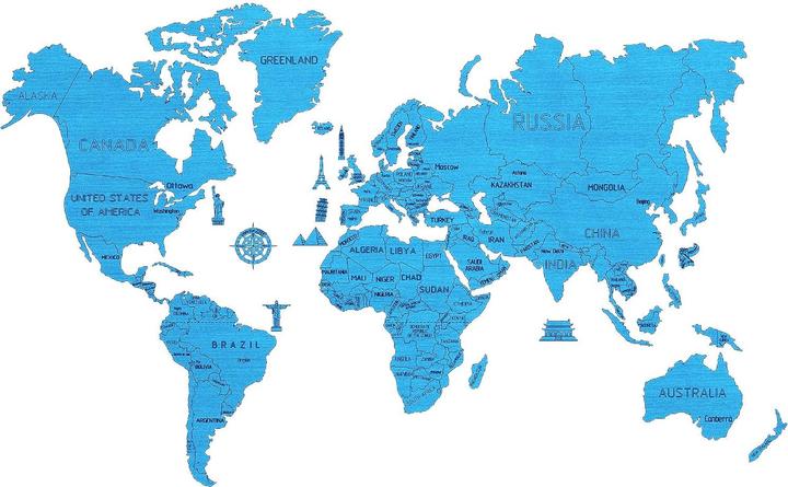 Actual product image WoodenCity World map