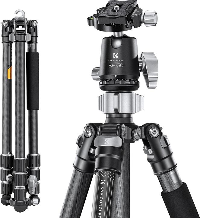 Produktbild K&F Concept Tripod X254C4+BH-30 (Carbon)
