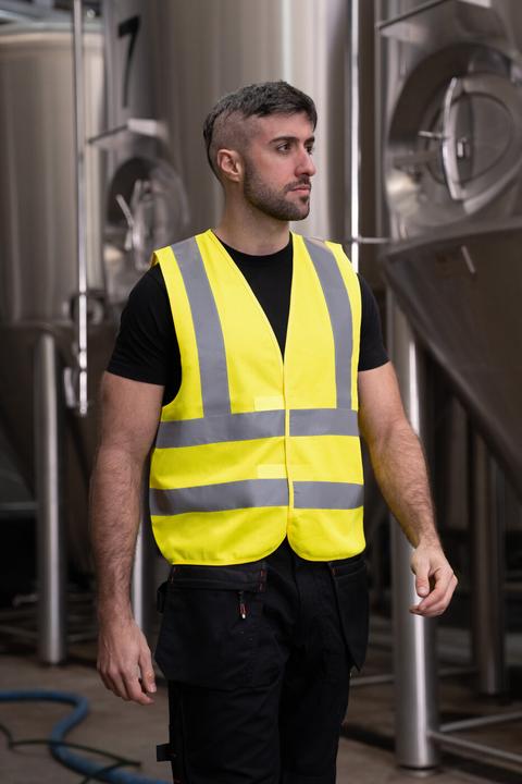 Actual product image Korntex High visibility waistcoat with 4 reflective stripes (XXL)