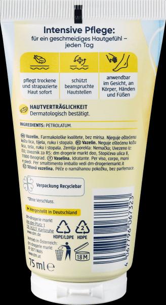 Actual product image dm Balea Vaseline (Body gel, 75 ml)