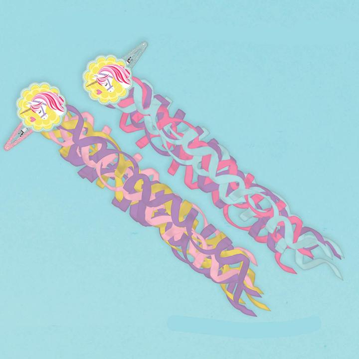 Amscan Magical Unicorn Haarklammer (2Erpack) (Haarkamm)