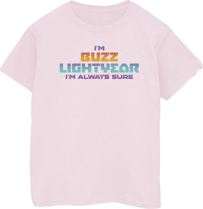 Actual product image Disney Womens/Ladies Lightyear Always Sure Text Cotton Boyfriend T-Shirt (XL)