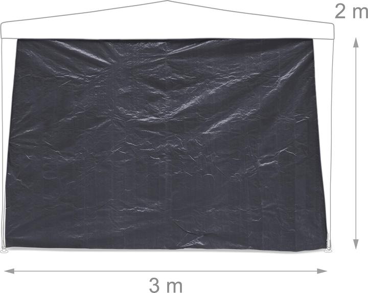 Actual product image Relaxdays 3x gazebo side parts (10 cm, 300 cm)