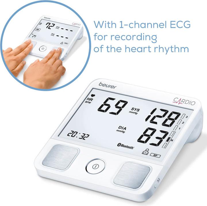 Productafbeelding Beurer Bloeddrukmeter met ECG functie BM 93 (Bovenarm bloeddrukmeter)