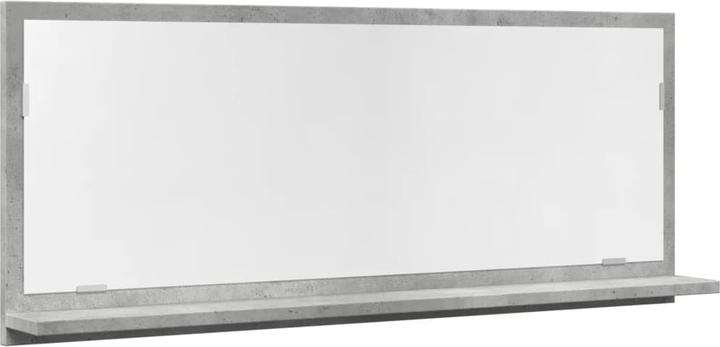 Produktbild VidaXL Badspiegel Wandspiegel Badezimmerspiegel Spiegel mit Ablage Betongrau (90 x 37 cm)