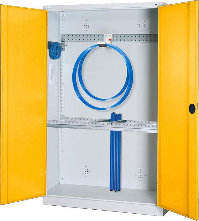 Immagine prodotto C+P Armadio modulare per attrezzature sportive con attrezzatura di base (HxLxP: 195x120x50 cm, con ante