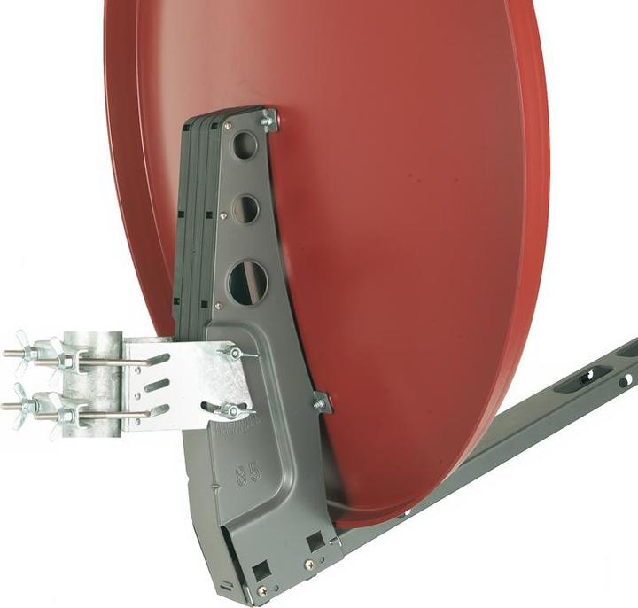 Actual product image Kreiling KR AE 85 PROFIplus - 1275MHz - 39.5 dBi - Red - Aluminum - 85 cm - 6.36 kg (Flat antenna, 39.50 dB, DVB-S / -S2)