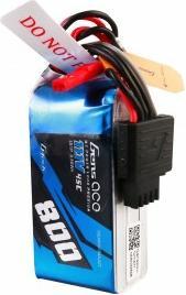 Actual product image Gens Ace G-Tech 800mAh 11.1V 45C 3S1P LIPO BATTERY PACK JST (11.10 V, 800 mAh)