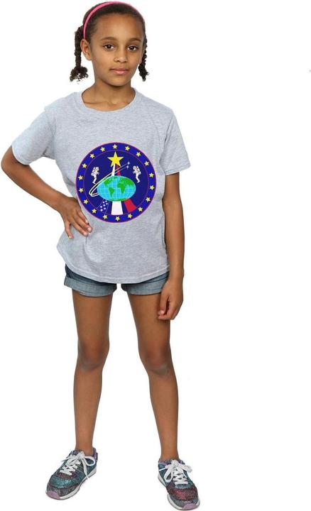 Immagine prodotto Nasa Classic Globe Astronauts Maglietta Ragazze (140, 146)