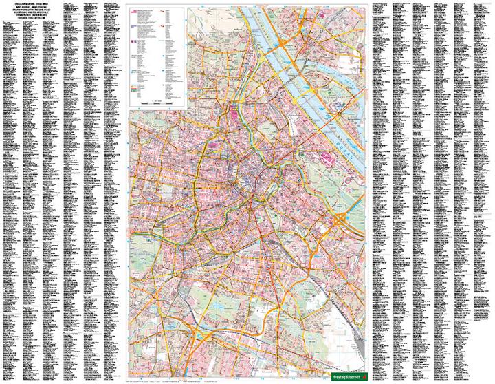 Actual product image Freytag Berndt City Map of Vienna,Touristp