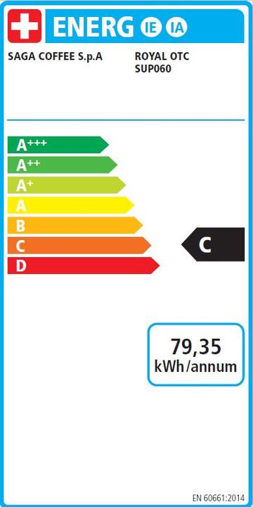 Etichetta energetica Saeco Nuovo Royal OTC