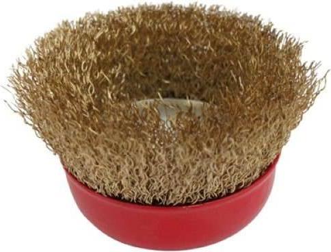 Immagine prodotto Vorel Spazzola a tazza Ø 75mm in ottone M14 per smerigliatrice angolare