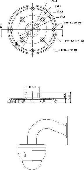 Productafbeelding Dahua PFA101 adapterplaat 21210090 (Montageset)