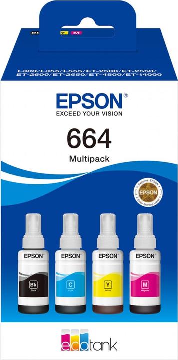 Actual product image Epson 664 Multipack (C, M, Y, BK)