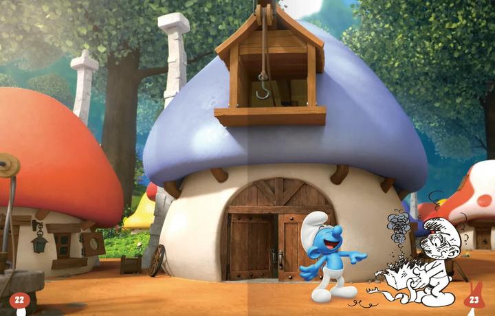 Immagine prodotto Ravensburger Il mio libro di adesivi da colorare I Puffi - Libro di grandi dimensioni con oltre 250 adesivi
