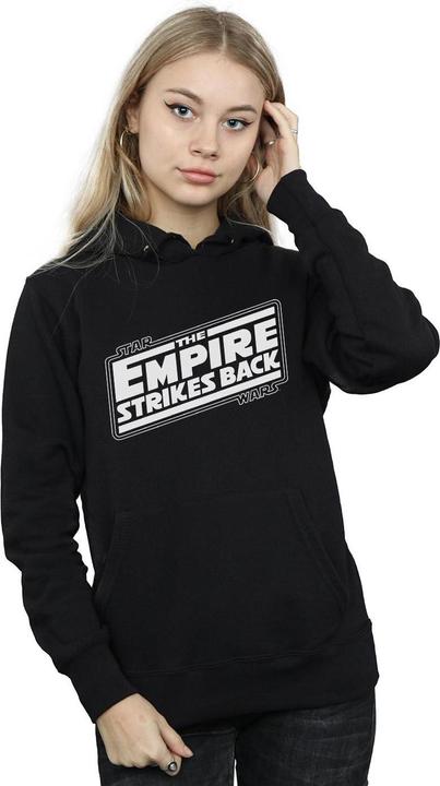 Immagine prodotto Star Wars The Empire Strikes Back Logo Felpa con Cappuccio Donna (XXL)