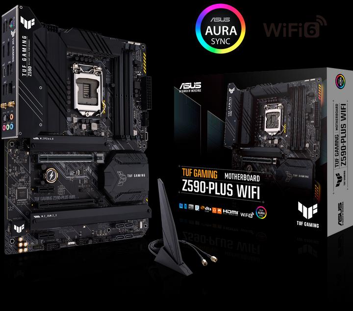 Image du produit ASUS TUF GAMING Z590-PLUS WIFI (LGA 1200, Intel Z590, ATX)
