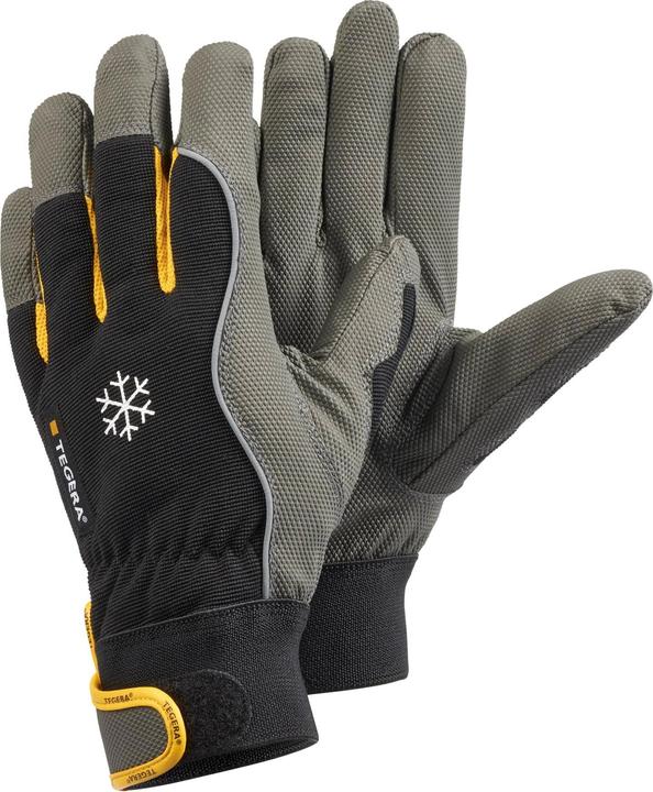 Immagine prodotto Tegera Ejendals 9122, Guanti da officina, Nero, Grigio, Giallo, Adulto, Adulto, Antigraffio, Nylon (11)