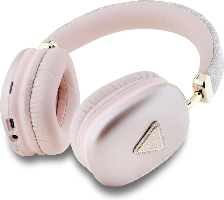 Actual product image Guess PU Leather 4G Triangle Logo Bluetooth Stereo Headphone Pink (32 h, Wireless)