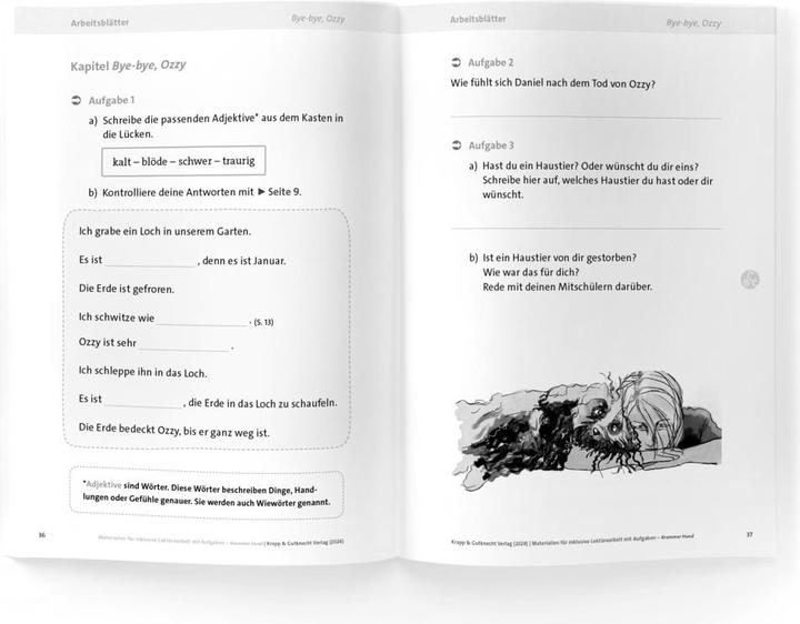 Produktbild Krummer Hund – Juliane Pickel – Materialien für inklusive Lektürearbeit mit Aufgaben – Le (Deutsch, Catrin Kunz, 2024)
