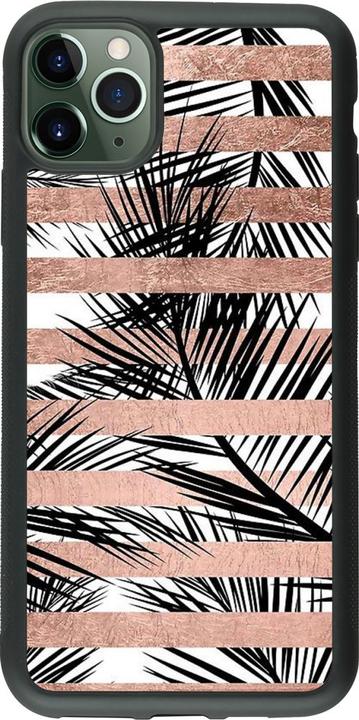 Immagine prodotto PhoneLook Cover in silicone nero Palme a strisce dorate (Apple iPhone 11 Pro Max)