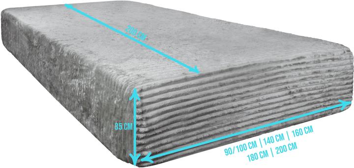 Image du produit Aspero Spannbettlaken aus Streifen-Flanell Parana (200 x 200 cm)